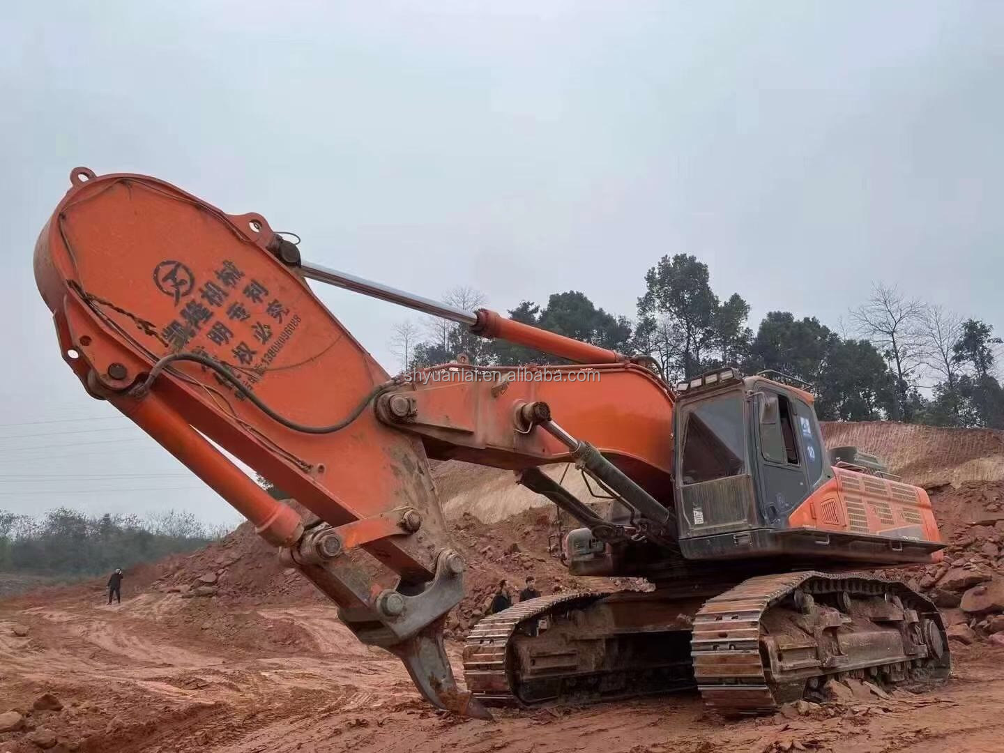 Used Doosan DX500Lc-9s Excavator with High Slope Efficiency and Good Cab Sealing