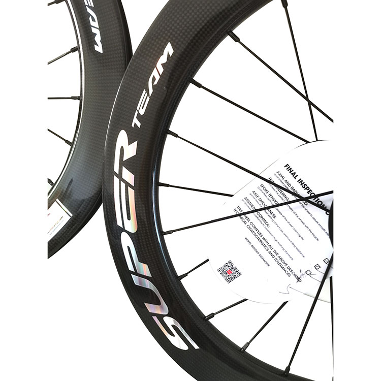 451 Glossy 3K Disc Brake Ceramic Bearing Hub Blade Spokes Superteam Carbon Wheelset