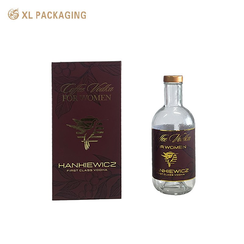 Custom Blue Paper Cardboard Rigid Boxes Book Shape Whisky Alcohol Drink Wine Packaging Gift Box With Magnet Closure