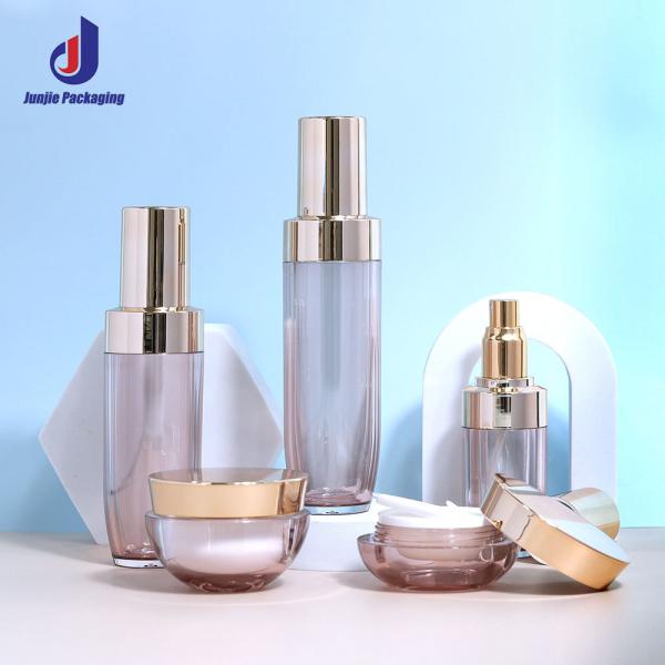Acrylic Industrial Cosmetic Lotion Pump Bottle , Essential Oil Bottle With