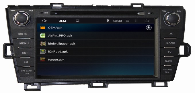Ouchuangbo Car Radio GPS Media DVD Player for Toyota Prius 2009-2013 (Right) Android 4.4 Bluetooth 3G Wifi OCB-8004RD