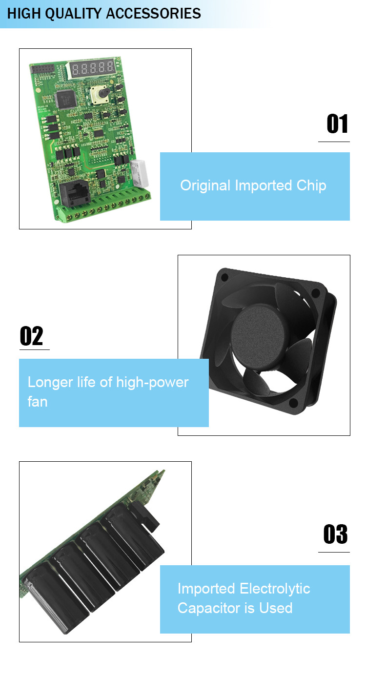 AC Micro Drive VFD 2.2KW Single Phase Input 220V 3 Phase Output Frequency Inverter