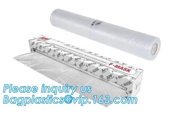 hot sale auto paint masking for automotive film, plastic pe auto paint masking film for automotive paint, bagease packs