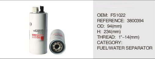 FILTER AUTO ENGINE PARTS FUEL OIL FILTER Fs1022