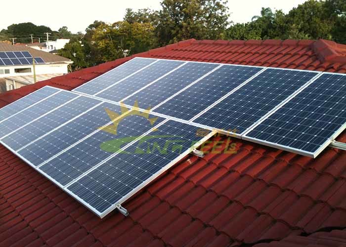  Compact Flat Roof Solar Racking AL6005-T5 60m/S Manufactures