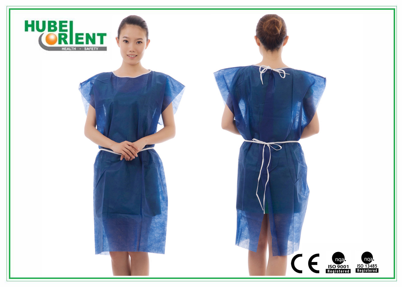 PP Non-Woven Disposable Medical Use Patient Gowns Without Sleeves For Protect Body