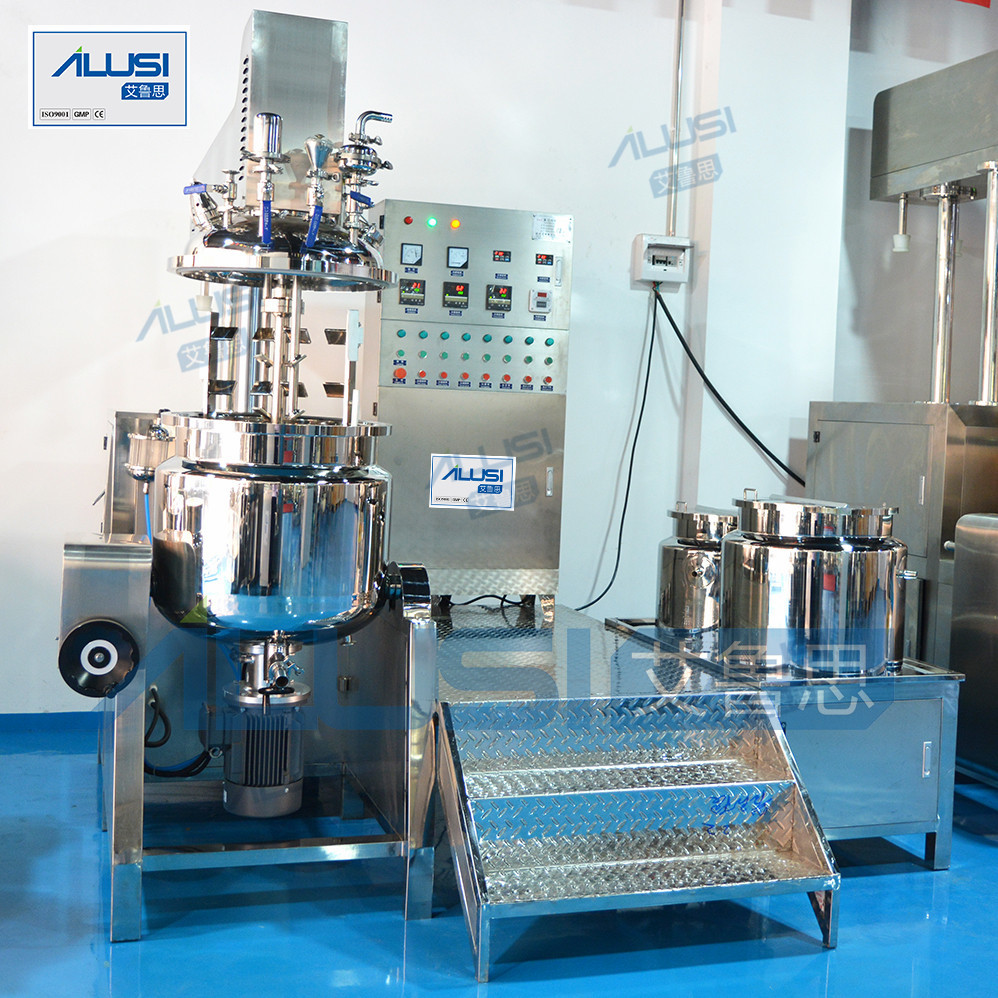 Cream Vacuum Emulsifying Mixer Machine With Heating Function homogenizer machine cosmetic mixing equipment