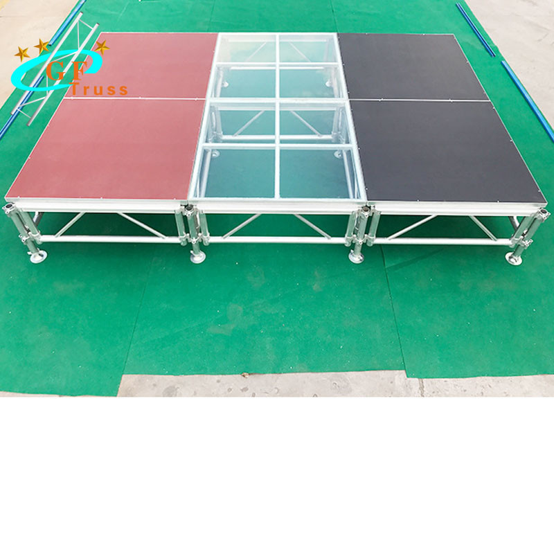 18mm plywood Wedding Aluminum Stage Platform 500KGS/sq.m