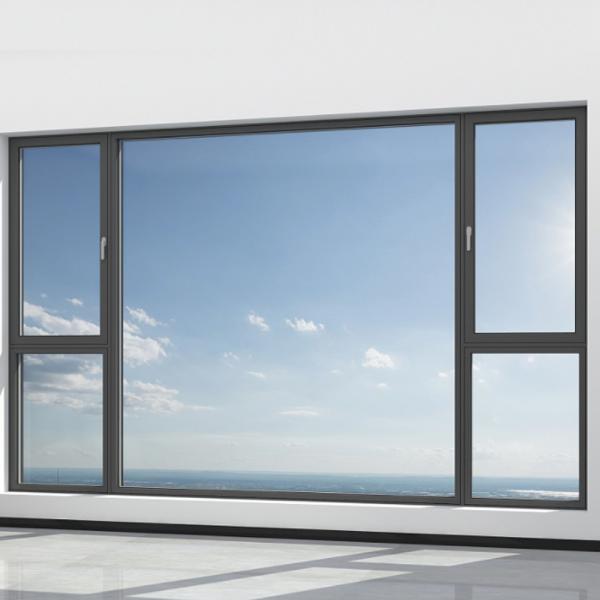 Custom Production Commercial Aluminium Glass Casement Windows with Soundproof