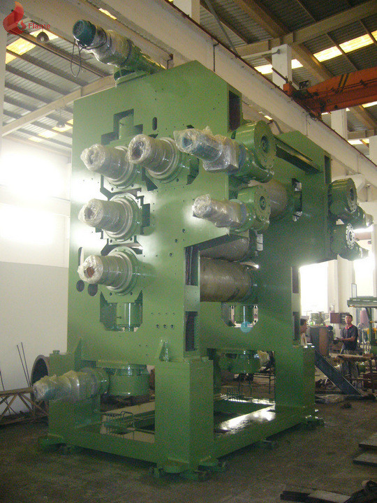 4 roll calender PVC Plastic calendering equipment with embossing machine