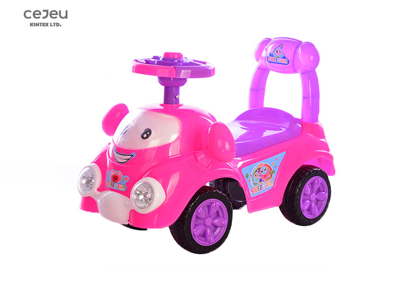 Flashing Lights Foot To Floor Ride On Car 16KG Vehicle Foot To Floor With Backrest