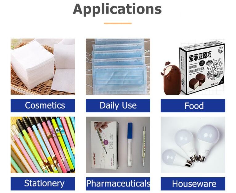 Fully Automatic Cartoning Machine Carton Box Forming Carton Packaging Sealing Machine for Medicines Food and Cosmetics