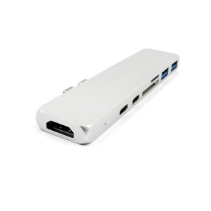 Multifunction Thunderbolt 3 USB-C Hub for MacBook Pro USB-C Adapter with Type C
