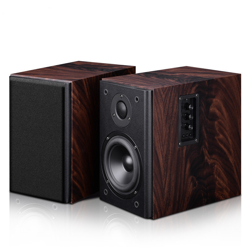 40W Bookshelf Speaker with Enhanced Bass and Treble High Density Sheet Cabinet Material