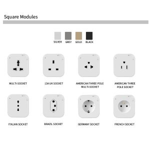 Removable Power Track Socket GSS System Power Charging Standard Grounding 110V