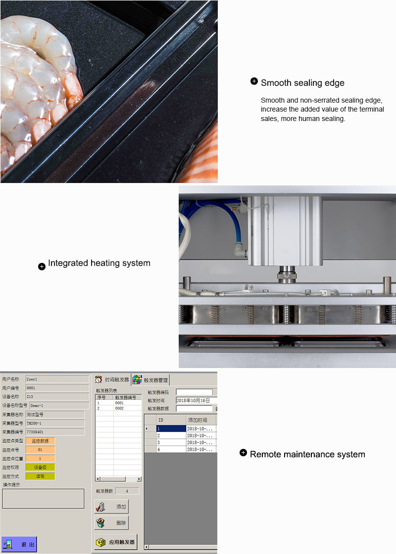 304 stainless steel Skin Packing Machine Vacuum Tray Sealing Equipment