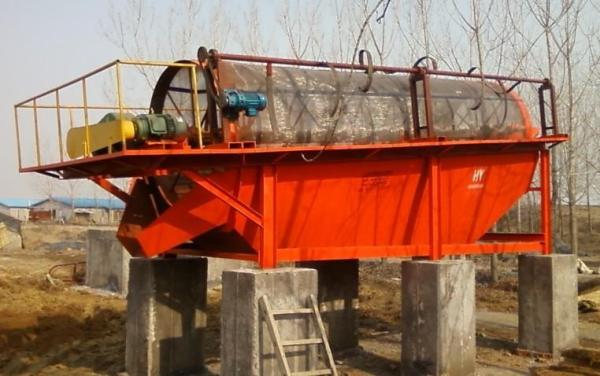 Mechanical rotary drum screen