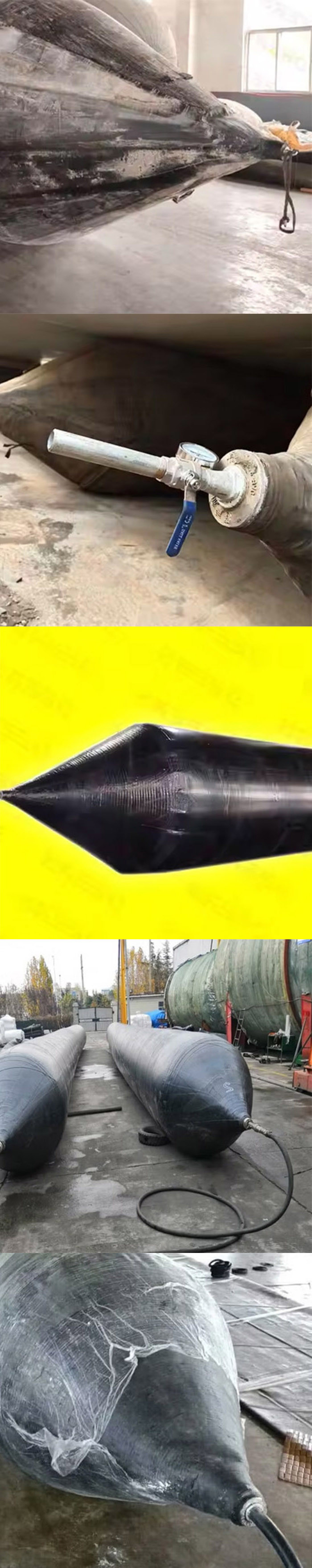 Slipway Balloon Docking Rubber Ship Launching Marine Airbag For Boat