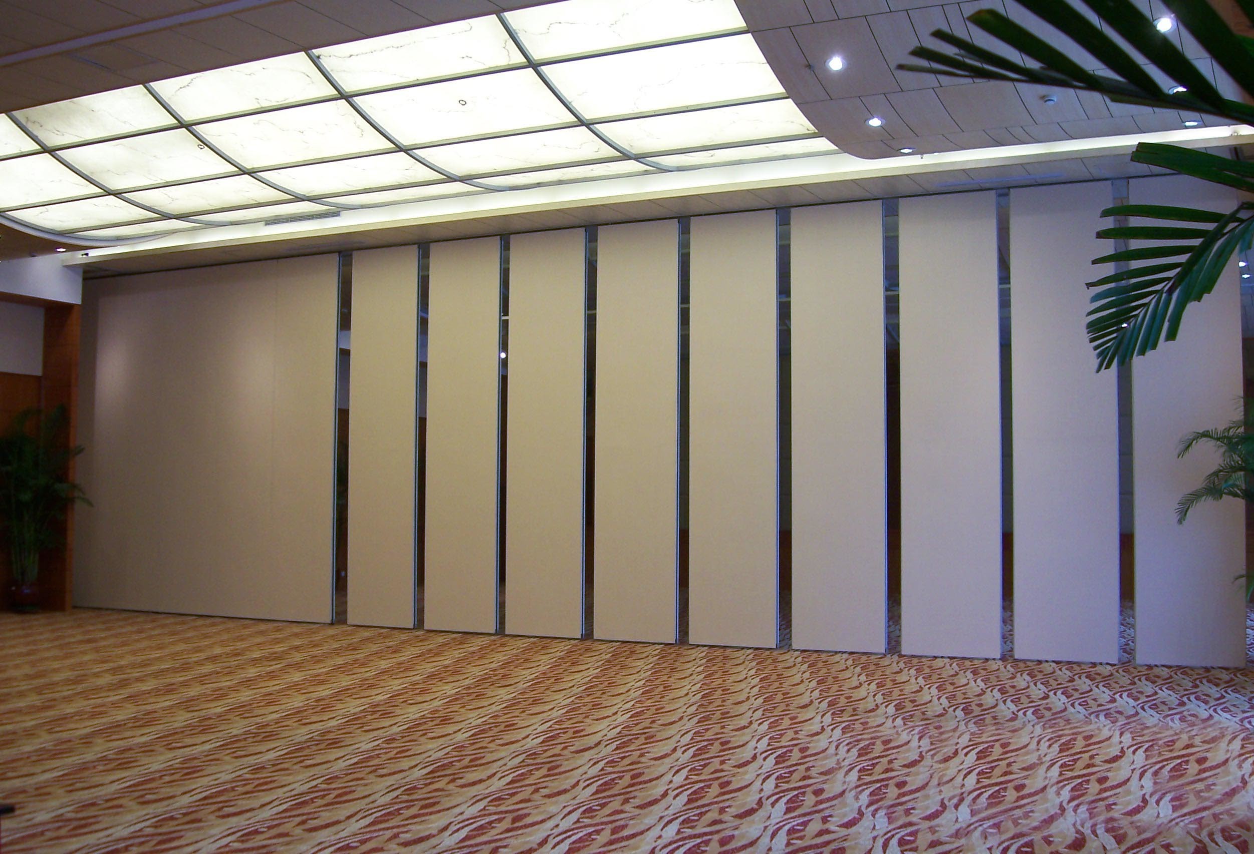 Room Hotel Doors Soundproof Banquet Sliding Folding Partition MDF With Melamine