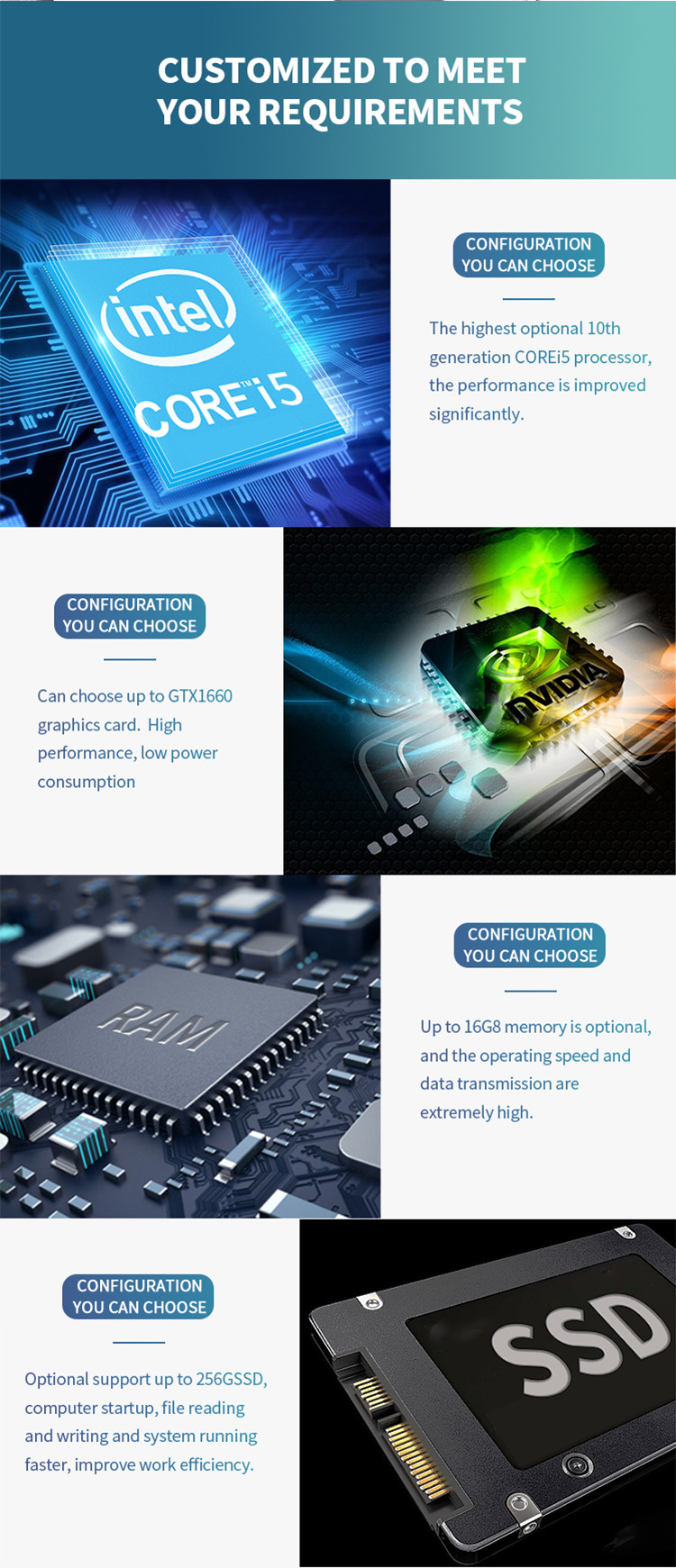 V238 Intel I7 Desktop PC Flat Screen Core I7 Computer