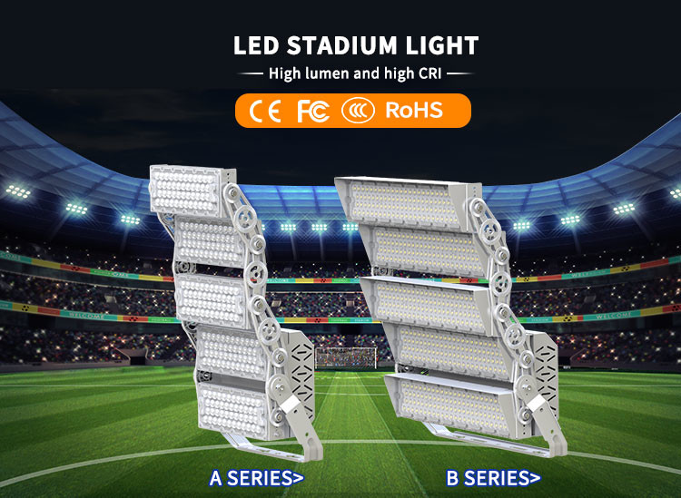 480W LED Stadium Lights 2800K - 6500K LED Sports Lighting For Square Illumination