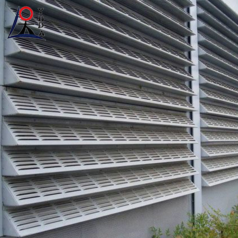 Green Transparency Road Noise Barrier Wall Fence / Highway Noise Barrier Wall