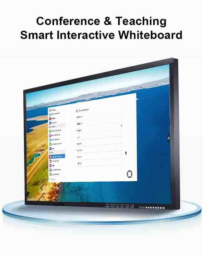 CE 98 Inch Smart Board 8 Array Mic 98" Interactive Panel For Classroom