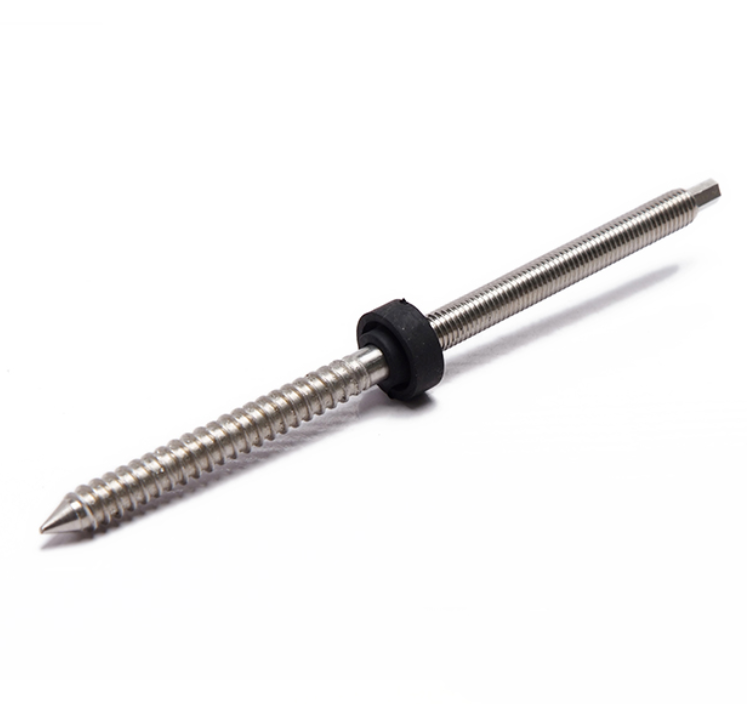Stainless Steel Solar Panel Mounting Double Thread Screw M10*200mm Dual Thread Screw