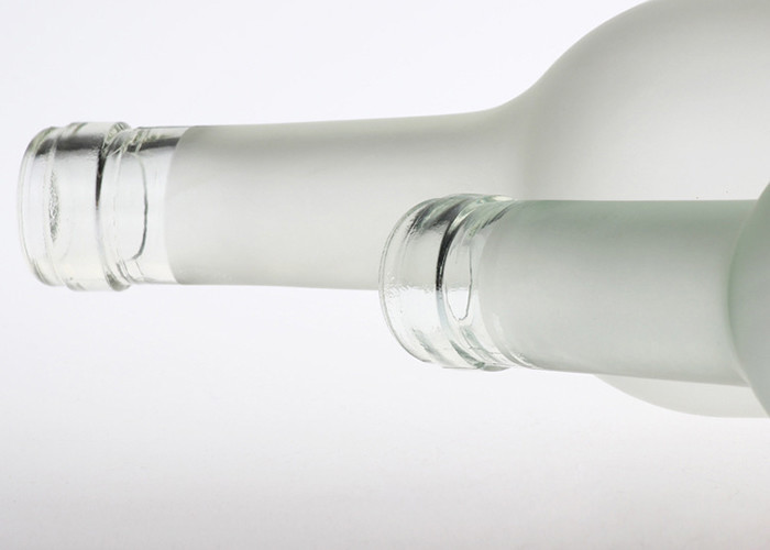 750ml Empty Glass Bottles Frosted Transparent Color Elegant Feature