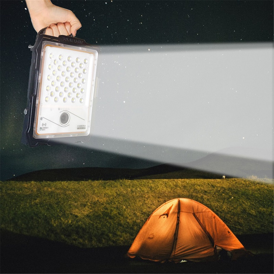 Unistone 400W Wireless Solar Light 2MP Wi-Fi Camera