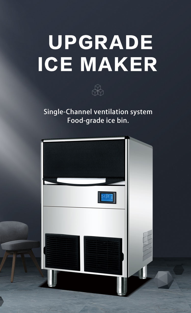 760w Automatic Ice Machine 120kg Commercial Ice Maker Machine 110 220V