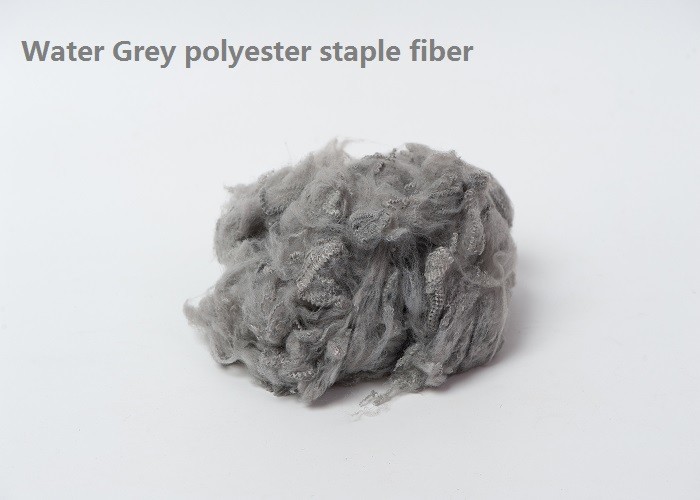 Premium Grey Polyester Raw Material Dyed Recycled Polyester Staple Fiber ISO9001