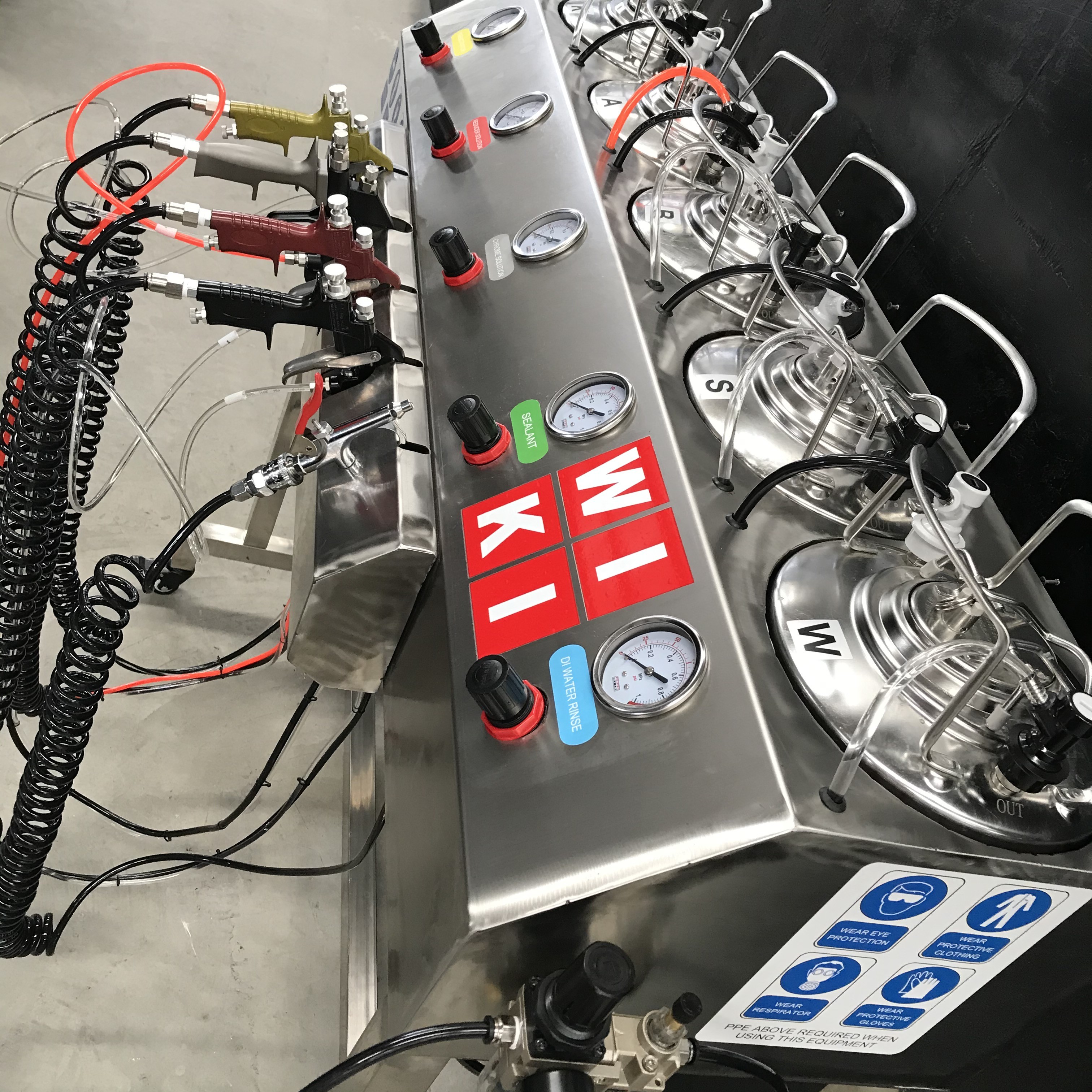 Hydro Nano Spray Chrome Plating System Machine 35kg For Plastic Metal