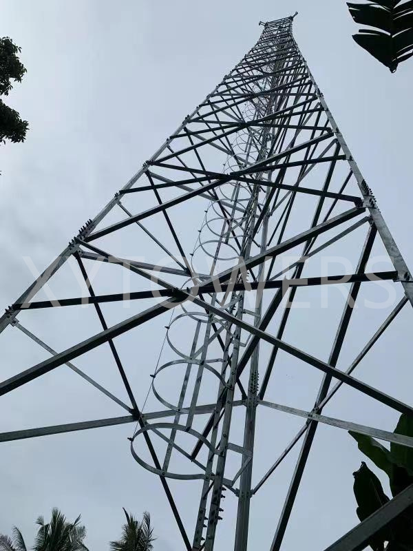 Guyed Wire 5G/4G/3G Mast Galvanized Tubular Steel Telecommunication Tower