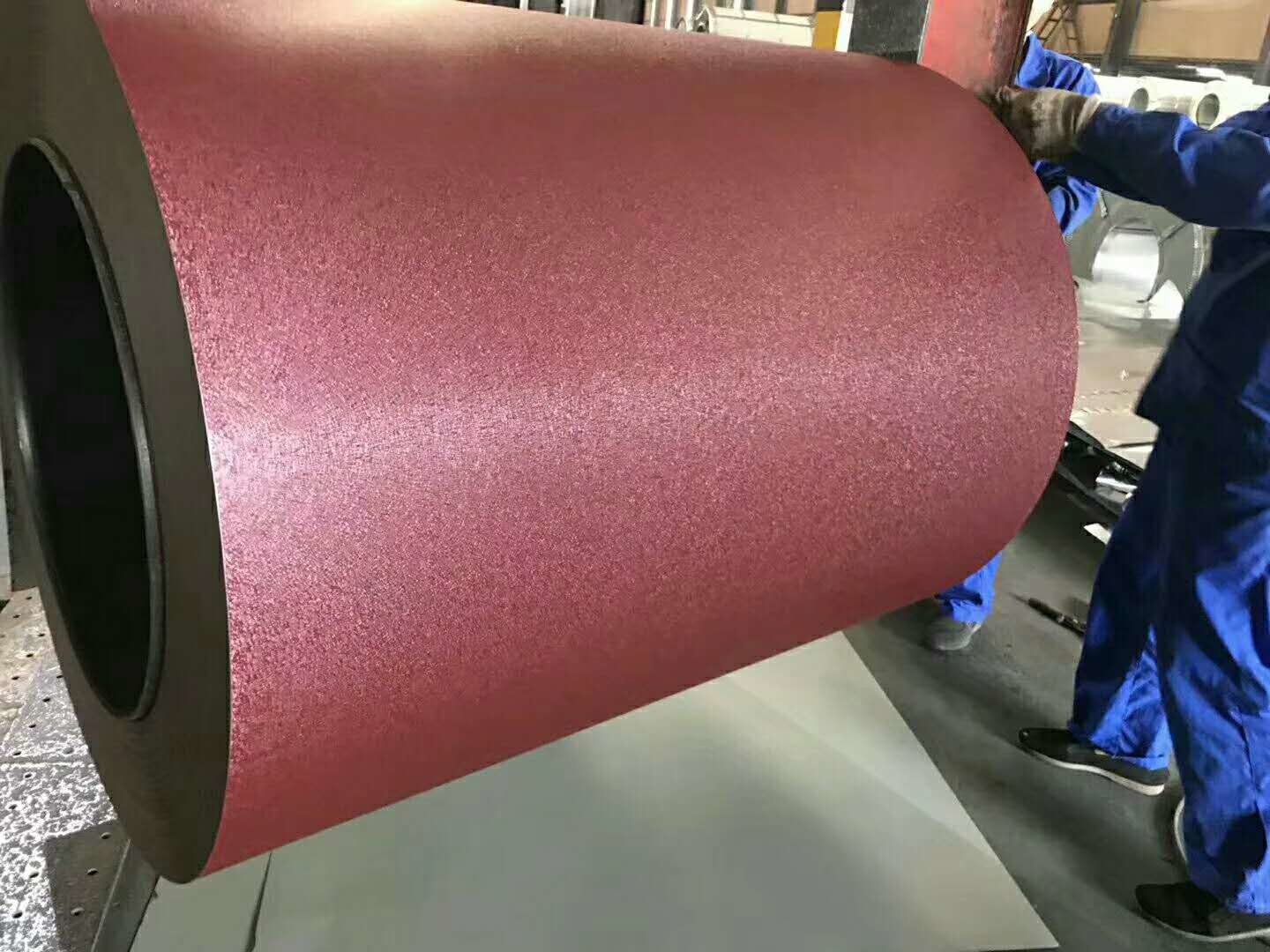 medium hard(HRB60-85) Wrinkle Textured/Matt Prepainted Steel Ral Color or Customized According to Samples
