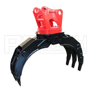 3 Point Rotating Log Grapple, Forest Machinery Grapple Bucket, durable quality