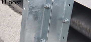 High Toughness Highway Guardrail Systems , Steel U Block Customized Steel Grades