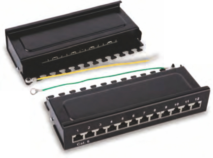100.5U shielded 8 ports patch panel