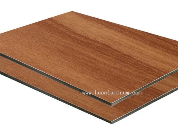 1500*3050mm Wood Texture Aluminum Composite Panel , Antibacterial 4mm Composite