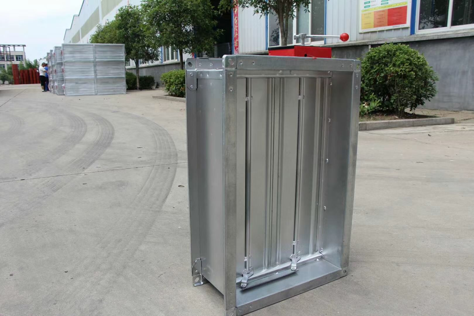 Square Galvanized Steel HVAC Fire Dampers Fireproof Smoke Control Dampers