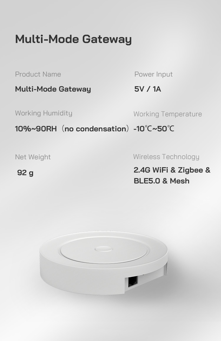 Smart Homelife App Remote Control Center Wifi Zigbee Multimode Gateway Multi-Mode Gateway