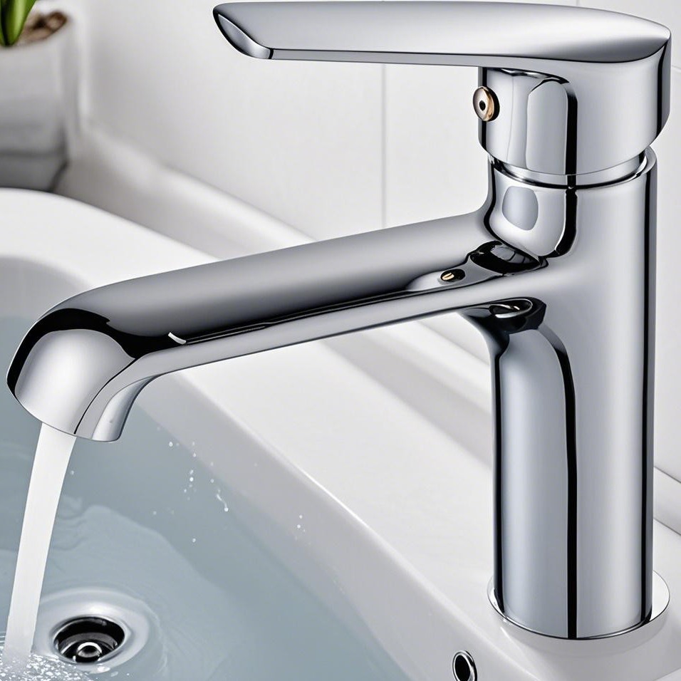 Modern Fashion Brass Polished Nickel Faucet Basin Mixer Ceramic Valve Stamen