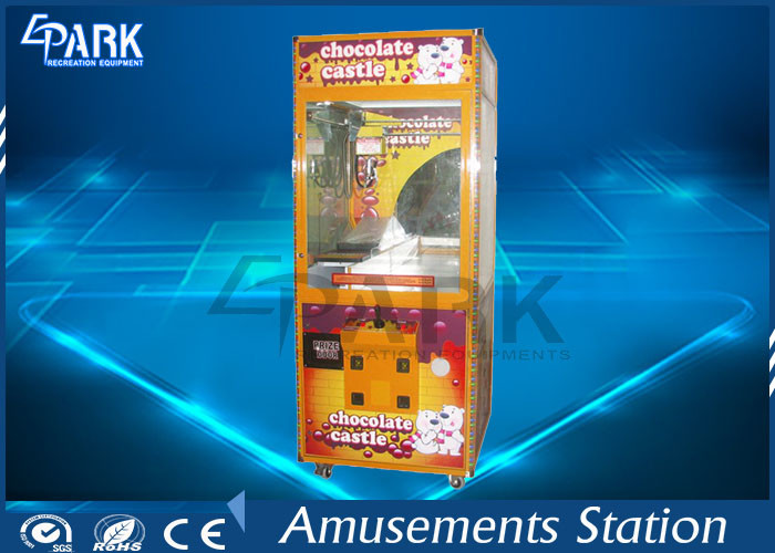 Aluminium Frame Chocolate Box Claw Crane Game Machine Lower Working Consumption