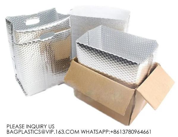 Insulated Foil Bubble Shipping Box Liner Disposable Hot Cold Thermal Insulated