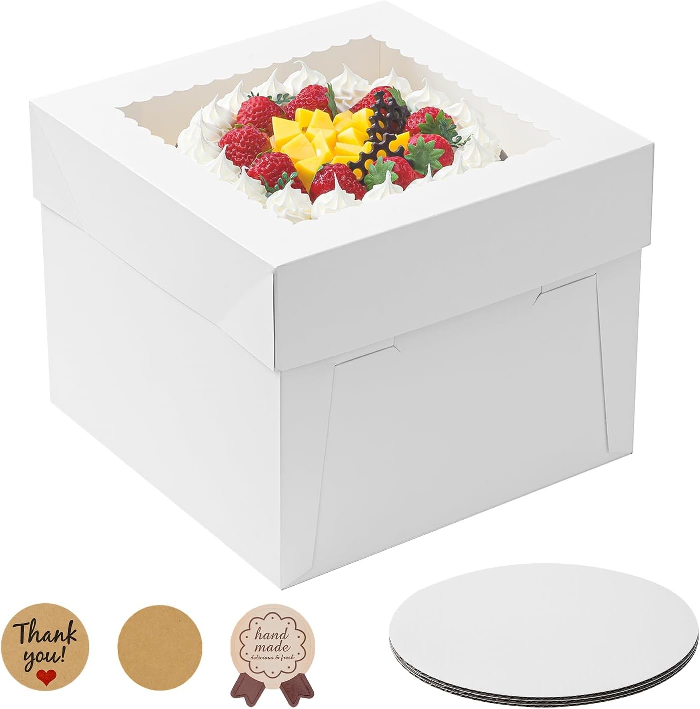 CMYK / Pontone Offsent Printing Cake Packaging Boxes For Product'S Protection And Presentation