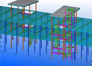  C Purlin Two Story 500kg/㎡ Light Steel Structure Building Manufactures