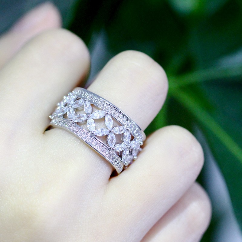 925 Sterling Silver Princess Tiara Crown Sparkling Love Heart CZ Rings for Women Engagement Jewelry Anniversary