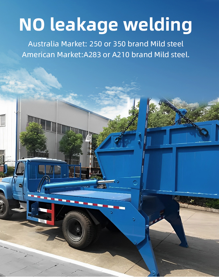 Industrial Steel 3M3 - 8M3 Skip Bin Waste Skip Garbage Bin For Hotels And Restaurants