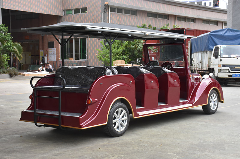 4 Wheel 72V AC Motor Left Drive Classic Golf Cars Electric MIni Vehicle 11 Persons Payload