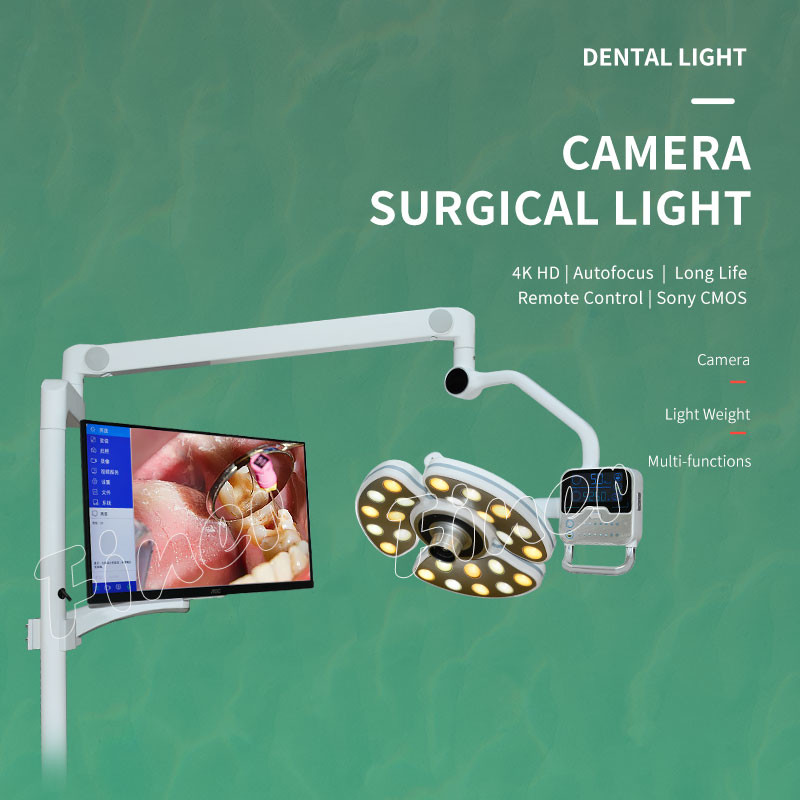 100000 Illumination Shadowless Operating Lamp Dental Chair Light With Camera
